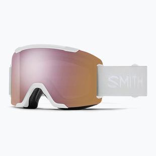 Ochelari de schi Smith Squad S2 white vapor/chromapop everyday rose gold mirror