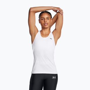 Tank top de antrenament pentru femei Under Armour HeatGear Armour Racer white/black