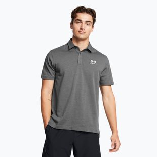 Tricou polo pentru bărbați Under Armour Icon Polo castlerock light heather/white