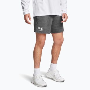 Pantaloni scurți pentru bărbați Under Armour Rival Terry 6in castlerock/onyx white