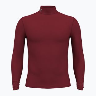 Longsleeve pentru bărbați Under Armour Elite Mock CG cardinal/metallic silver