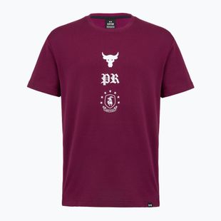 Tricou de antrenament bărbați Under Armour Project Rock Terry Q3 purple