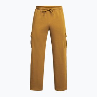 Pantaloni de antrenament pentru bărbați Under Armour Project Rock Icon Fleece galben ocru/silt
