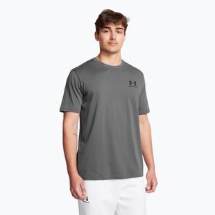 Tricou pentru bărbați Under Armour Sportstyle Left Chest castlerock/black