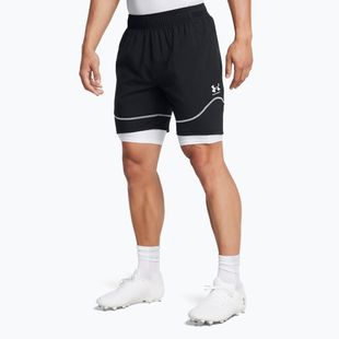 Pantaloni scurți de fotbal pentru bărbați Under Armour Challenger Pro Train black / white
