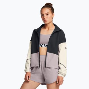 Jacheta pentru femei Under Armour Unstoppable negru/summit alb/tetra gri