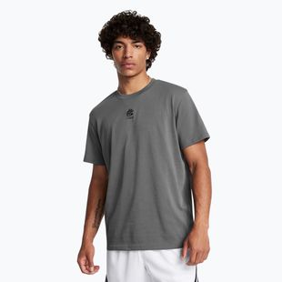 Tricou pentru bărbați Under Armour Curry Hvyweight Logo castlerock/black