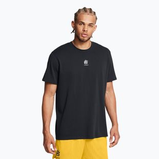 Tricou pentru bărbați Under Armour Curry Hvyweight Logo black/white