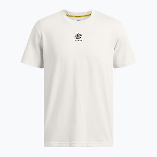 Tricou pentru bărbați Under Armour Curry Hvyweight Logo white clay/black