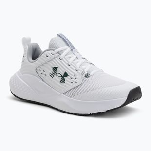 Încălțăminte de antrenament pentru bărbați Under Armour Commit 4 white/mod gray/forest green