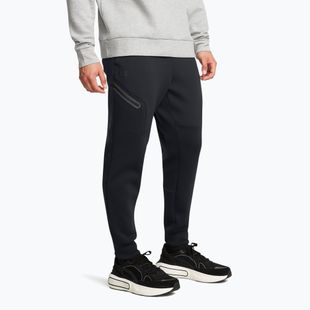 Pantaloni pentru bărbați Under Armour Unstoppable Fleece black/black