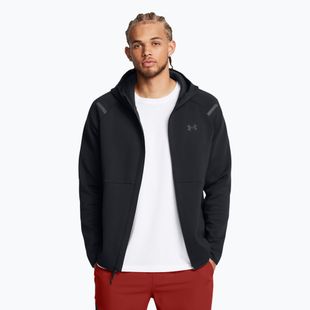 Bluză pentru bărbați Under Armour Unstoppable Fleece Full Zip HD black/black