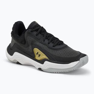 Încălțăminte de baschet Under Armour Spawn 7 black/metallic gold/black