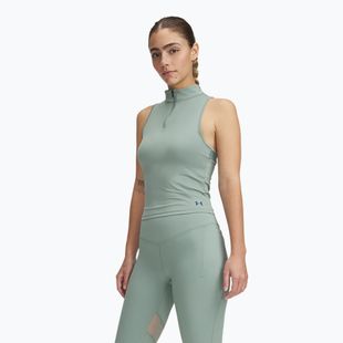 Tricou de antrenament pentru femei Under Armour Vanish Elite Vent Tank silica green/iridescent
