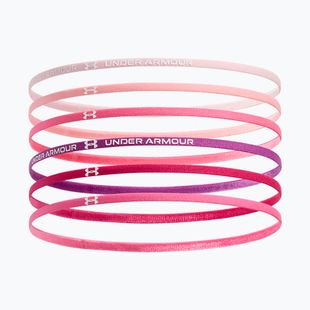 Bentiță pentru copii Under Armour Mini Elastic 6 pcs prime pink/white