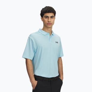 Tricou polo pentru bărbați Under Armour Matchplay Polo stream/black