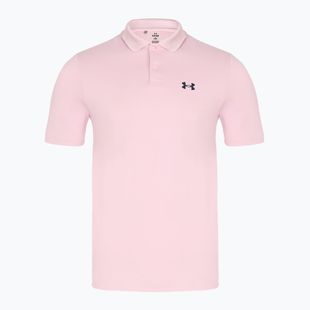 Tricou polo pentru bărbați Under Armour Matchplay Polo prime pink/midnight navy