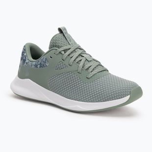 Încălțăminte de antrenament pentru femei  Under Armour Charged Aurora 2+ silica green/white/metallic silica