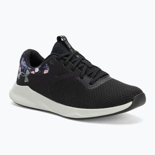 Încălțăminte de antrenament pentru femei Under Armour Charged Aurora 2+ black/hydro green/metallic warm silver