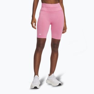 Pantaloni scurți de antrenament pentru femei Under Armour Vanish Seamless Washed shaded fuchsia / white