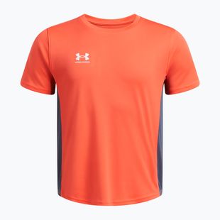 Tricou de fotbal pentru copii Under Armour Challenger Train fire/downpour gray/white