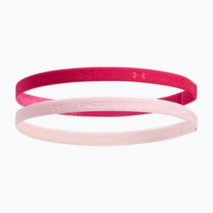Bandană de cap Under Armour Mini Bands (2 buc.) shaded fuchsia/prime pink