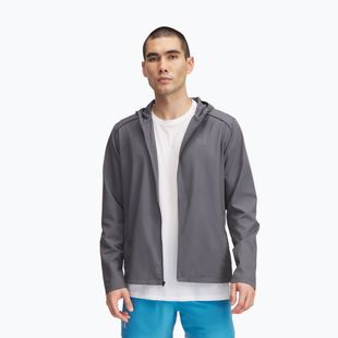 Geacă de alergare pentru bărbați  Under Armour Storm Run Hooded castlerock/jet gray/reflective