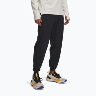 Pantaloni de alergare pentru bărbați Under Armour Trail Run black / reflective