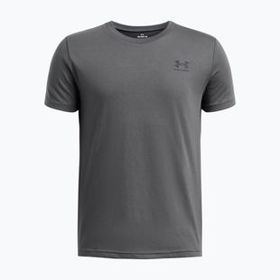 Tricou pentru copii Under Armour Sportstyle Left Chest pitch gray/black
