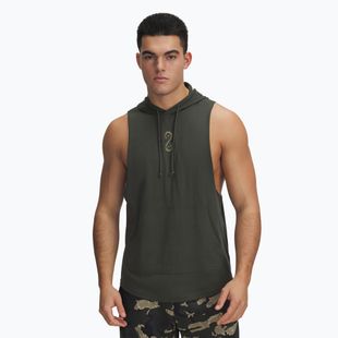 Bluză pentru bărbați Under Armour Project Rock Snake SL baroque green / bayou / white