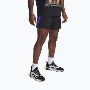 Pantaloni scurți de antrenament pentru bărbați Under Armour Project Rock Colorblock Woven black