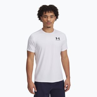 Tricou de antrenament pentru bărbați Under Armour HeatGear Fitted white/black