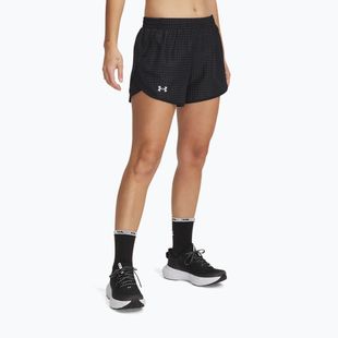 Pantaloni scurți de alergare pentru femei Under Armour Fly By 3" Novelty black / reflective