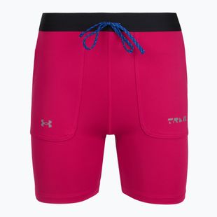 Pantaloni scurți pentru femei Under Armour Trail Run Fitted shaded fuchsia/black