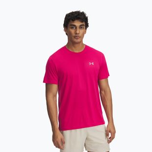 Tricou de alergare pentru bărbați Under Armour Trail Run shaded fuchsia/reflective