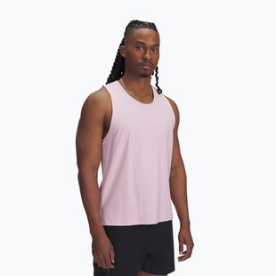 Tank top de alergare pentru bărbați Under Armour Launch Elite Singlet prime pink/reflective