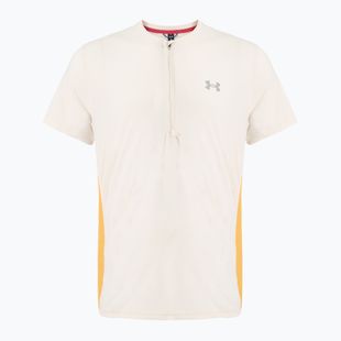 Tricou de alergare pentru bărbați Under Armour Trail Run Zip stone/noble gold/reflective