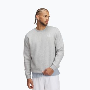 Bluză pentru bărbați Under Armour Essential Fleece Crew mod gray light heather/white