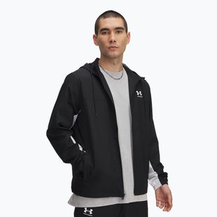 Geacă pentru bărbați Under Armour Rival Woven Windbreaker black/black/white