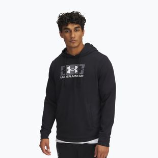 Bluză pentru bărbaț Under Armour Rival Terry Logo black/castlerock/white
