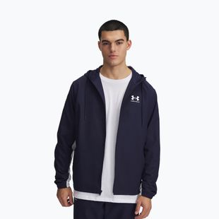 Geacă pentru bărbați Under Armour Rival Woven Windbreaker midnight navy/midnight navy/white