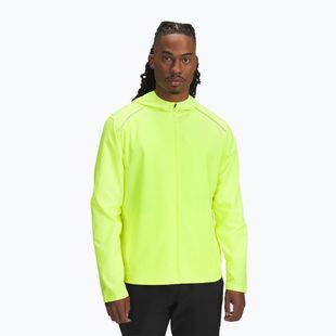 Geacă de alergare pentru bărbați  Under Armour Storm Run Hooded high vis yellow//reflective