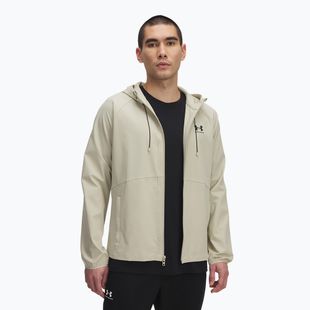 Geacă de antrenament Under Armour Vibe Woven khaki base/black
