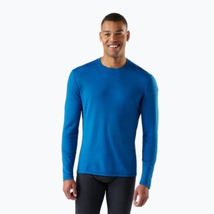 Longsleeve termoactiv pentru bărbați Smartwool Merino 250 Baselayer Crew Boxed nival blue