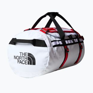 Geantă de voiaj The North Face Base Camp Duffel M 71 l white/black/elevation red