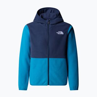 Bluză fleece pentru copii The North Face Teen Glacier Full Zip Hoodie dusk blue/summit navy