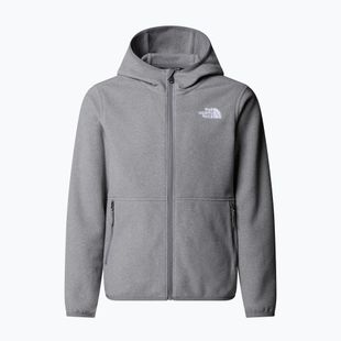 Bluză fleece pentru copii The North Face Teen Glacier Full Zip Hoodie mid grey heather