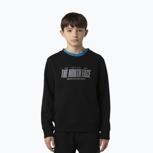 Bluză pentru copii The North Face Reflective Logo Relaxed Crew black