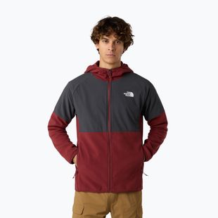 Bluză pentru bărbați The North Face Glacier Heavyweight Full Zip HD sumac/asphalt grey