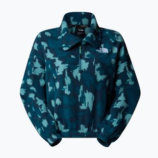 Hanorac damă The North Face Mountain Athletics Fleece 1/4 Zip Print deep cypress painted